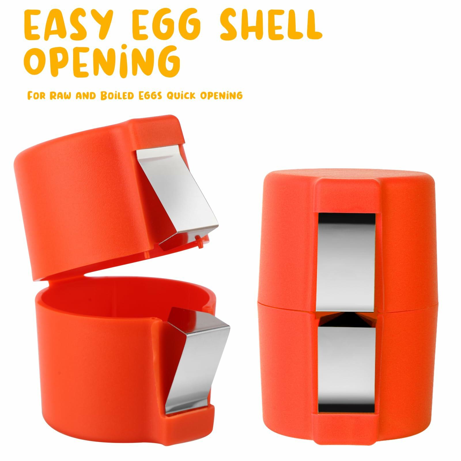 3PCS Stainless Steel Egg Cracker Tool Set Handheld Kitchen Opener Peeler