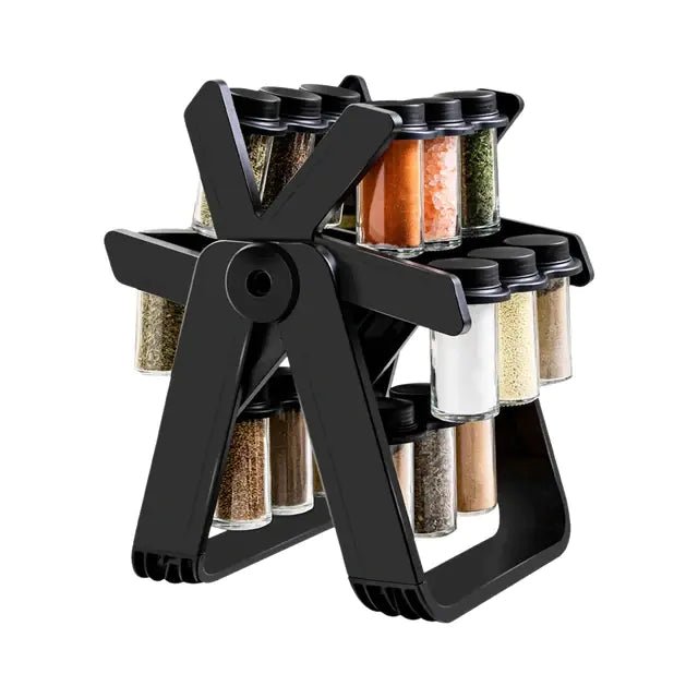 Rotating Ferris Wheel Kitchen Storage Seasoning Rack - KitchenCraftedGoods