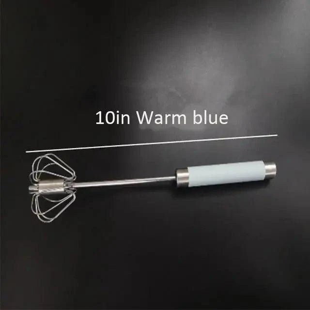 Semi - Automatic Stainless Steel Egg Beater Manual Whisk - KitchenCraftedGoods