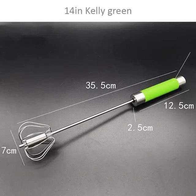 Semi - Automatic Stainless Steel Egg Beater Manual Whisk - KitchenCraftedGoods