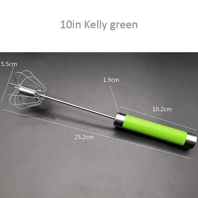 Semi - Automatic Stainless Steel Egg Beater Manual Whisk - KitchenCraftedGoods