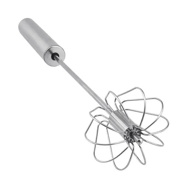 Semi - Automatic Stainless Steel Egg Beater Manual Whisk - KitchenCraftedGoods