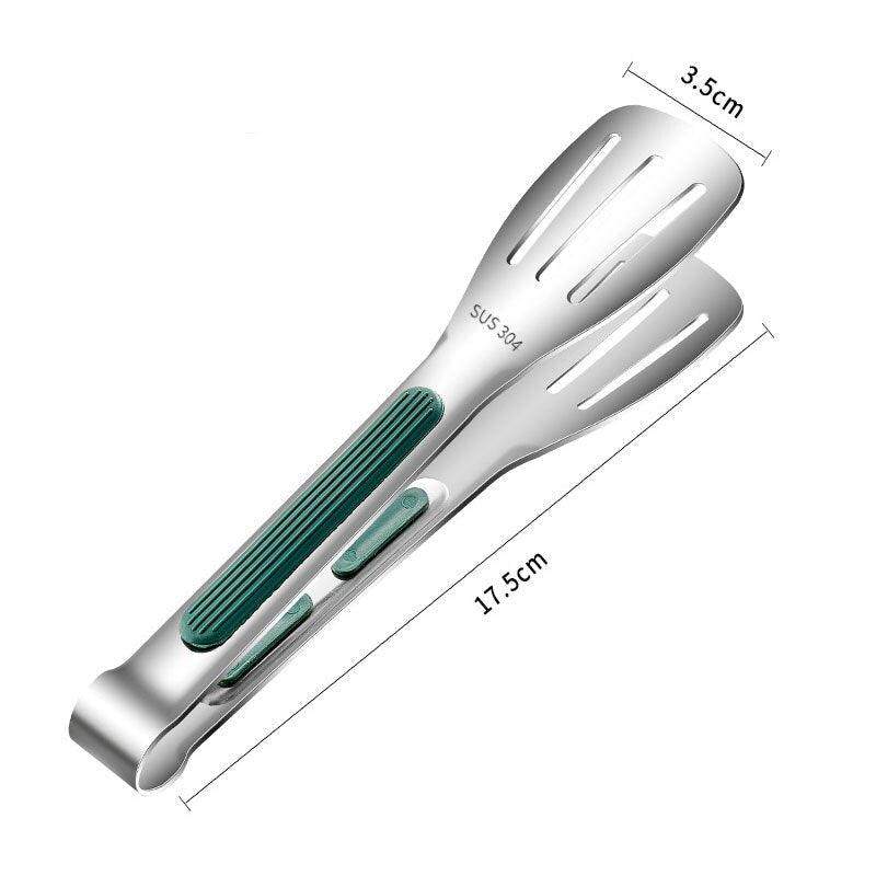 Multifunctional Stainless Steel Kitchen Tongs & Spatula