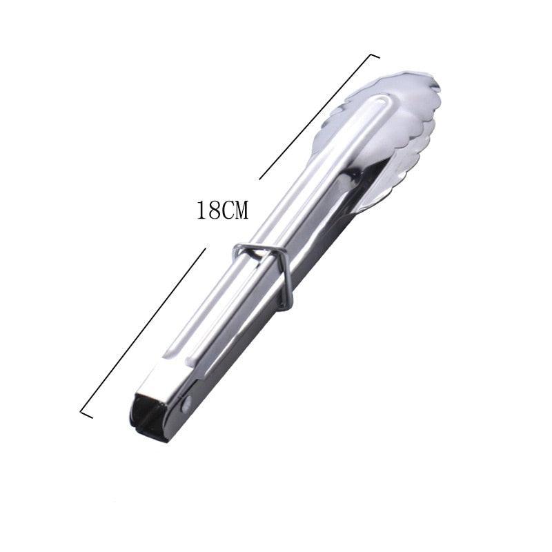 Stainless Steel Heat - Resistant Kitchen BBQ Food Tongs - KitchenCraftedGoods