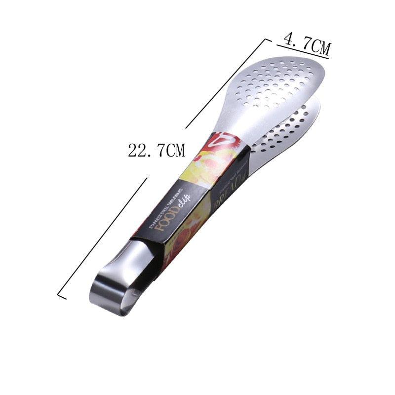 Stainless Steel Heat - Resistant Kitchen BBQ Food Tongs - KitchenCraftedGoods
