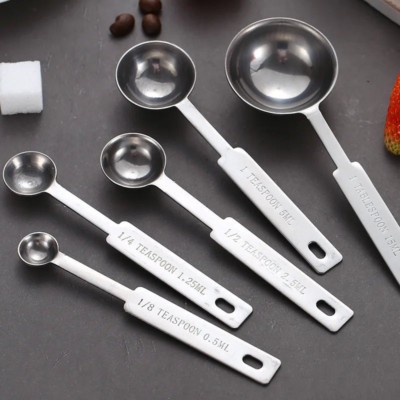 Stainless Steel Measuring Cups and Spoons Set – Premium Stackable Kitchen Measuring Set for Baking & Cooking, Durable & Easy to Store - KitchenCraftedGoods