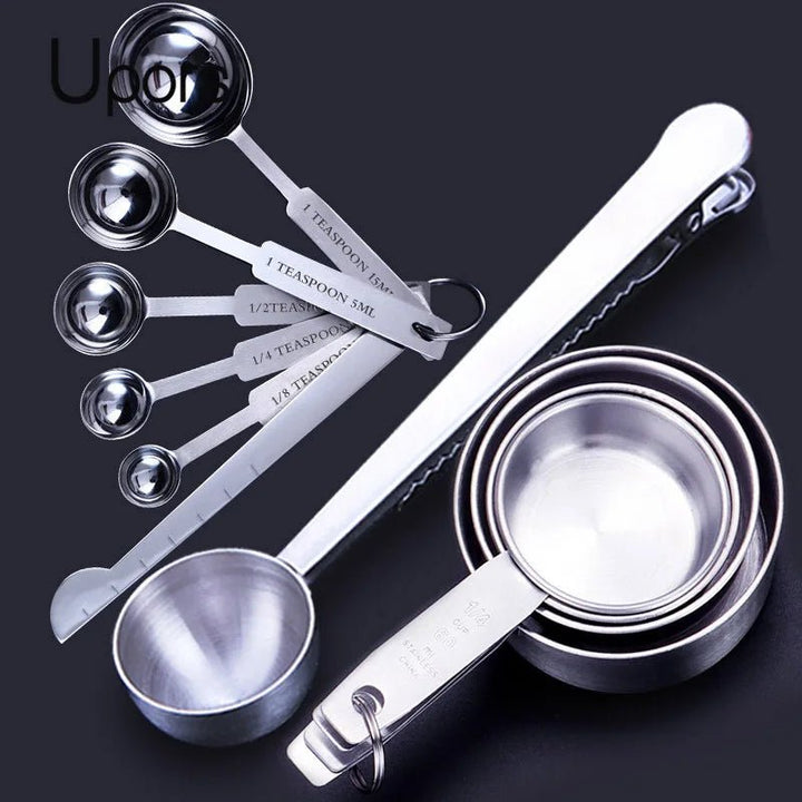 Stainless Steel Measuring Cups and Spoons Set – Premium Stackable Kitchen Measuring Set for Baking & Cooking, Durable & Easy to Store - KitchenCraftedGoods