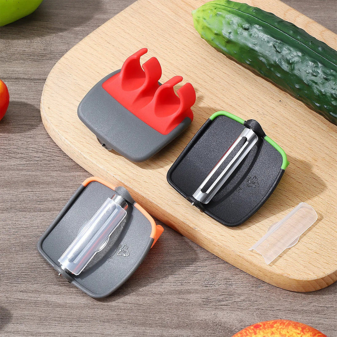 Stainless Steel Vegetable Peeler Set – Multifunction Fruit & Potato - KitchenCraftedGoods