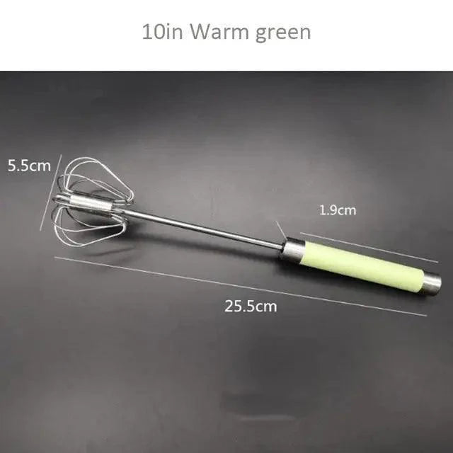 Semi-Automatic Stainless Steel Egg Beater Manual Whisk
