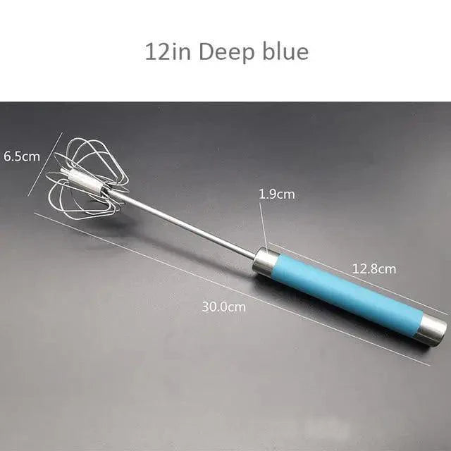 Semi-Automatic Stainless Steel Egg Beater Manual Whisk